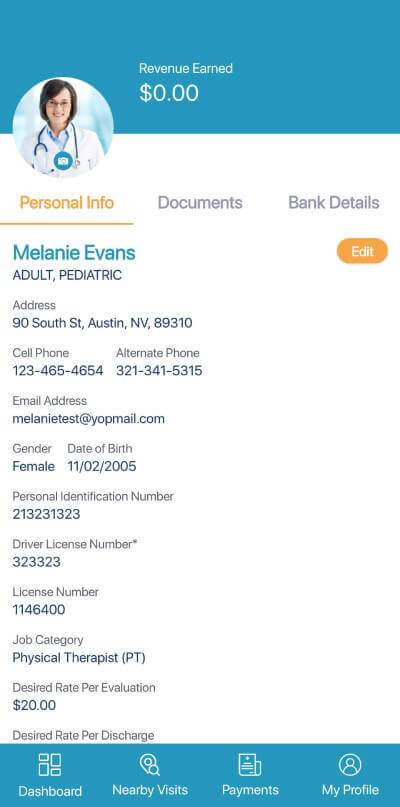 Modify Clinician Profile